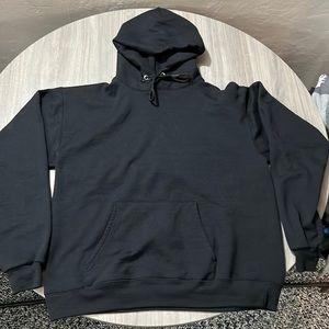 mens hanes ecosmart hoodie sweatshirt size medium black